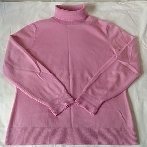 LANDS' END - luxe soft pink cashmere sweater
